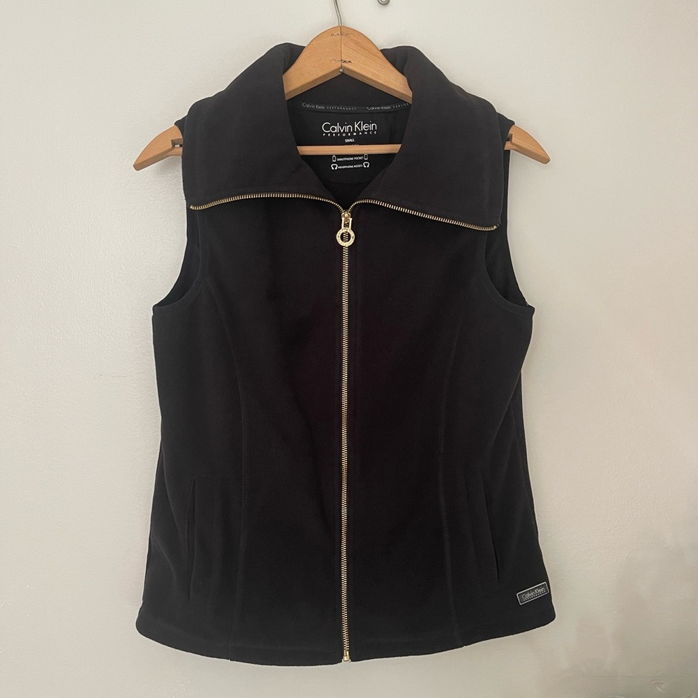 Calvin Klein | Fleece Vest | Black | Size Small